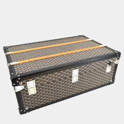 Goyard Black PVC Palace 70 Travel Trunk bag