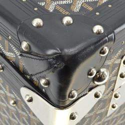 Goyard Black PVC Palace 70 Travel Trunk bag
