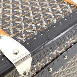 Goyard Black PVC Palace 70 Travel Trunk bag