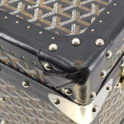 Goyard Black PVC Palace 70 Travel Trunk bag