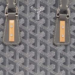 Goyard Grey Goyardine Coated Canvas and Leather Mini Vendome Satchel