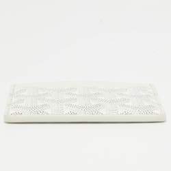 Goyard White Goyardine Coated Canvas and Leather Saint Sulpice Card Holder