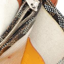 Pre Owned Goyard Brown Goyardine Coated Canvas Plumet Crossbody Bag