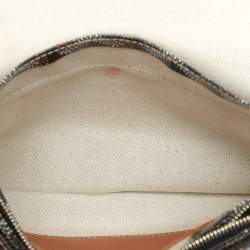Pre Owned Goyard Brown Goyardine Coated Canvas Plumet Crossbody Bag