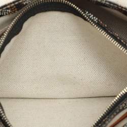 Pre Owned Goyard Brown Goyardine Coated Canvas Plumet Crossbody Bag