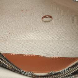 Pre Owned Goyard Brown Goyardine Coated Canvas Plumet Crossbody Bag