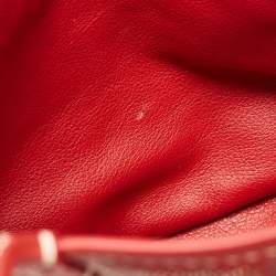 Goyard Red Goyardine Coated Canvas and Leather Anjou Mini Reversible Bag