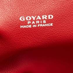 Goyard Red Goyardine Coated Canvas and Leather Anjou Mini Reversible Bag