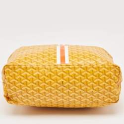 Goyard Yellow Goyardine Coated Canvas Boheme Hobo
