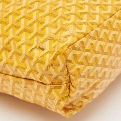 Goyard Yellow Goyardine Coated Canvas Boheme Hobo