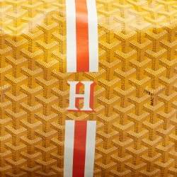 Goyard Yellow Goyardine Coated Canvas Boheme Hobo