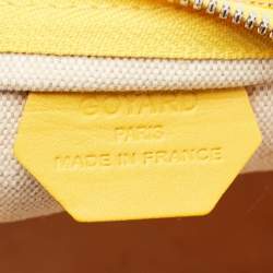 Goyard Yellow Goyardine Coated Canvas Boheme Hobo