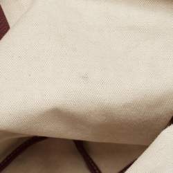 Pre Owned Goyard Burgundy Goyardine Coated Canvas and Leather Saint Louis PM Tote