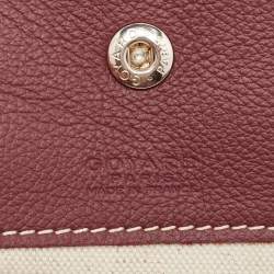 Pre Owned Goyard Burgundy Goyardine Coated Canvas and Leather Saint Louis PM Tote