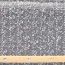Goyard Grey Goyardine Coated Canvas Monte Carlo Bois Clutch