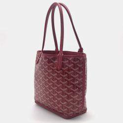 Goyard Red Canvas mini anjou bag