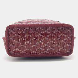 Goyard Red Canvas mini anjou bag