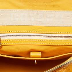 Goyard Yellow Goyardine Coated Canvas and Leather Vendome Satchel