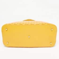 Goyard Yellow Goyardine Coated Canvas and Leather Vendome Satchel