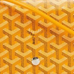 Goyard Yellow Goyardine Coated Canvas Plumet Crossbody Bag