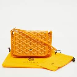 Goyard Yellow Goyardine Coated Canvas Plumet Crossbody Bag