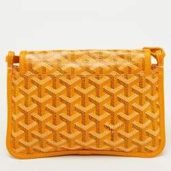 Goyard Yellow Goyardine Coated Canvas Plumet Crossbody Bag