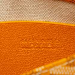 Goyard Yellow Goyardine Coated Canvas Plumet Crossbody Bag
