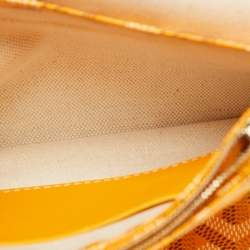 Goyard Yellow Goyardine Coated Canvas Plumet Crossbody Bag