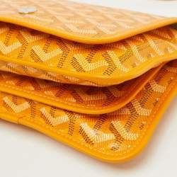 Goyard Yellow Goyardine Coated Canvas Plumet Crossbody Bag