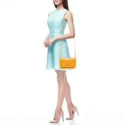 Goyard Yellow Goyardine Coated Canvas Plumet Crossbody Bag
