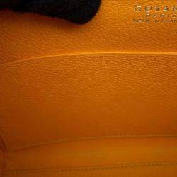 Goyard Navy Blue Pvc Coated Canvas/Leather/Wood Mini Saigon Shoulder Bag