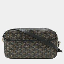 Goyard Black Goyardine Coated Canvas Cap Vert Bag