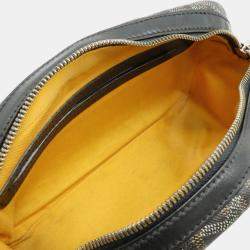 Goyard Black Goyardine Coated Canvas Cap Vert Bag