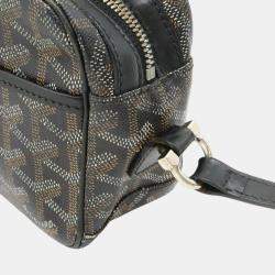 Goyard Black Goyardine Coated Canvas Cap Vert Bag