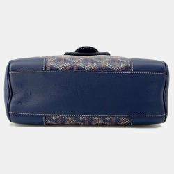 Goyard Blue/Navy Leather Saigon Handbag