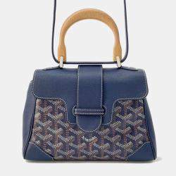 Goyard Blue/Navy Leather Saigon Handbag