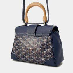 Goyard Blue/Navy Leather Saigon Handbag