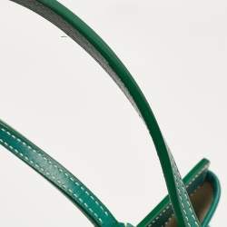 Goyard Green Goyardine Coated Canvas and Leather Bellechasse PM Tote