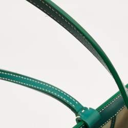 Goyard Green Goyardine Coated Canvas and Leather Bellechasse PM Tote