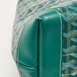 Goyard Green Goyardine Coated Canvas and Leather Bellechasse PM Tote