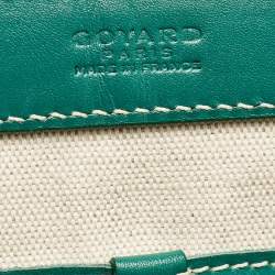 Goyard Green Goyardine Coated Canvas and Leather Bellechasse PM Tote