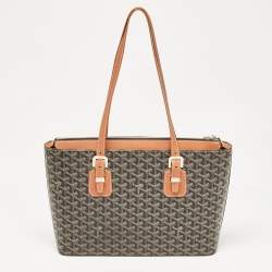 Goyard Brown Goyardine Coated Canvas and Leather Okinawa PM Tote