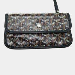 Goyard Black Leather Saint Louis PM Tote Bag