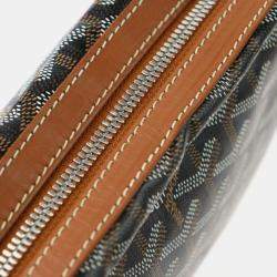 Goyard Black/Brown Goyardine Canvas Leather Cap-Vert PM Shoulder Bag