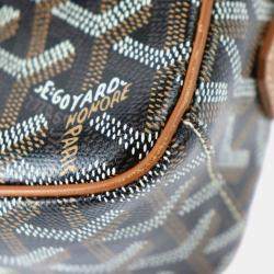 Goyard Black/Brown Goyardine Canvas Leather Cap-Vert PM Shoulder Bag