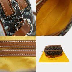 Goyard Black/Brown Goyardine Canvas Leather Cap-Vert PM Shoulder Bag