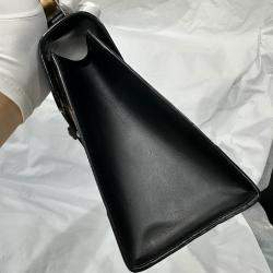 Goyard Black Coated Canvas And Leather Saigon MM Top Handle Bag