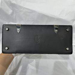 Goyard Black Coated Canvas And Leather Saigon MM Top Handle Bag