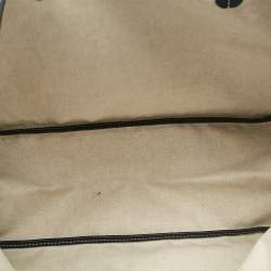 Pre Owned Goyard Navy Blue Goyardine Coated Canvas and Leather Heart Saint Louis PM Tote