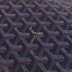 Pre Owned Goyard Multicolor Navy Blue Leather Senna GM Bag